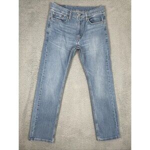 Levis 513 Jeans Mens 31x30 Blue Denim Straight Leg